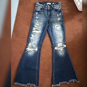 Flared Denim Jeans